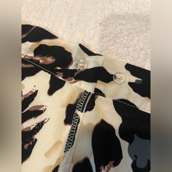 Cheetah print wrap skirt large women midi adjustable tie - Picture 8 of 8